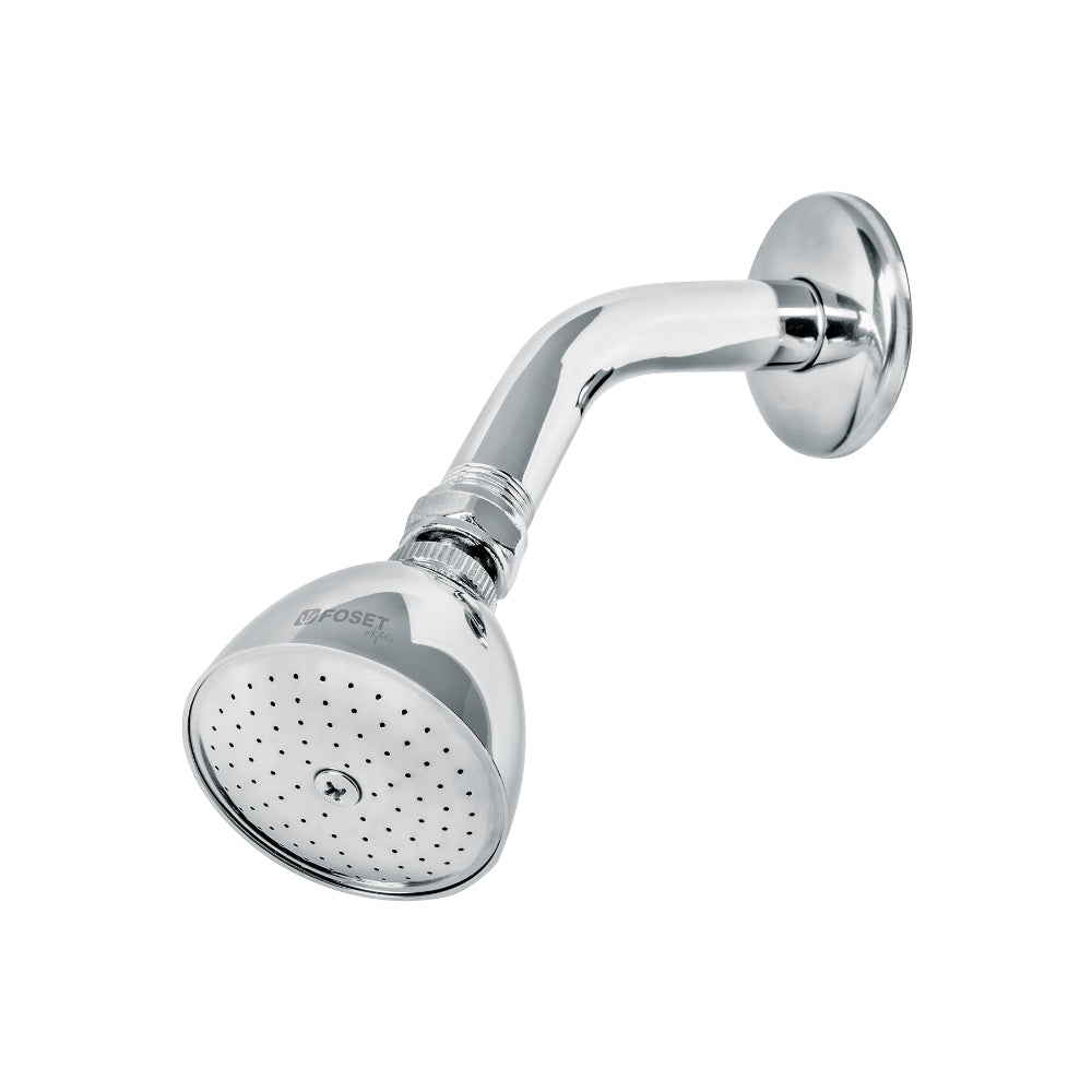 REGADERA CONICA 2-1/2" CON BRAZO Y CHAPETON FOSET AQUA