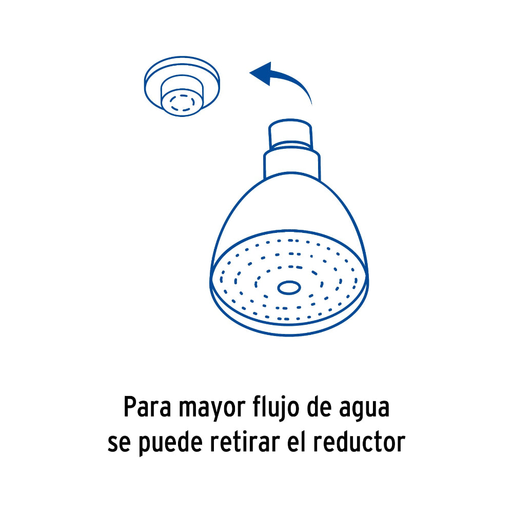 REGADERA CONICA 2-1/2" CON BRAZO Y CHAPETON FOSET AQUA