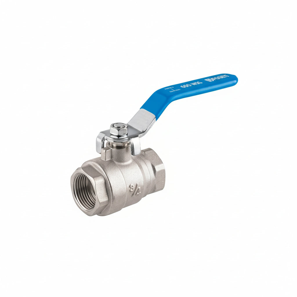 VALVULA ESFERA ROSCABLE LATON ALTA PRESION 600PSI 3/4" 19MM. ESRO-3/4X CUERDA 3/4-14NPT FOSET