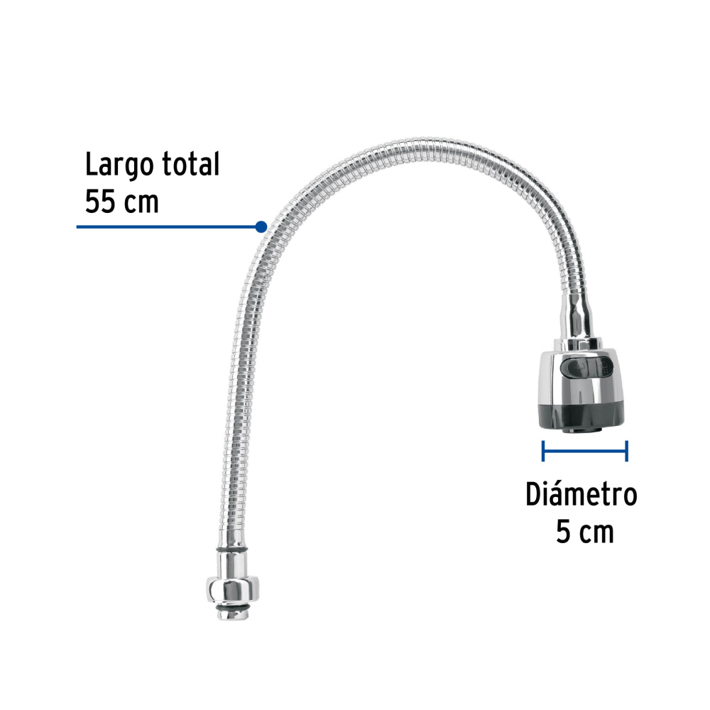 CUELLO FLEXIBLE DE REPUESTO PARA FREGADERO FOSET AQUA