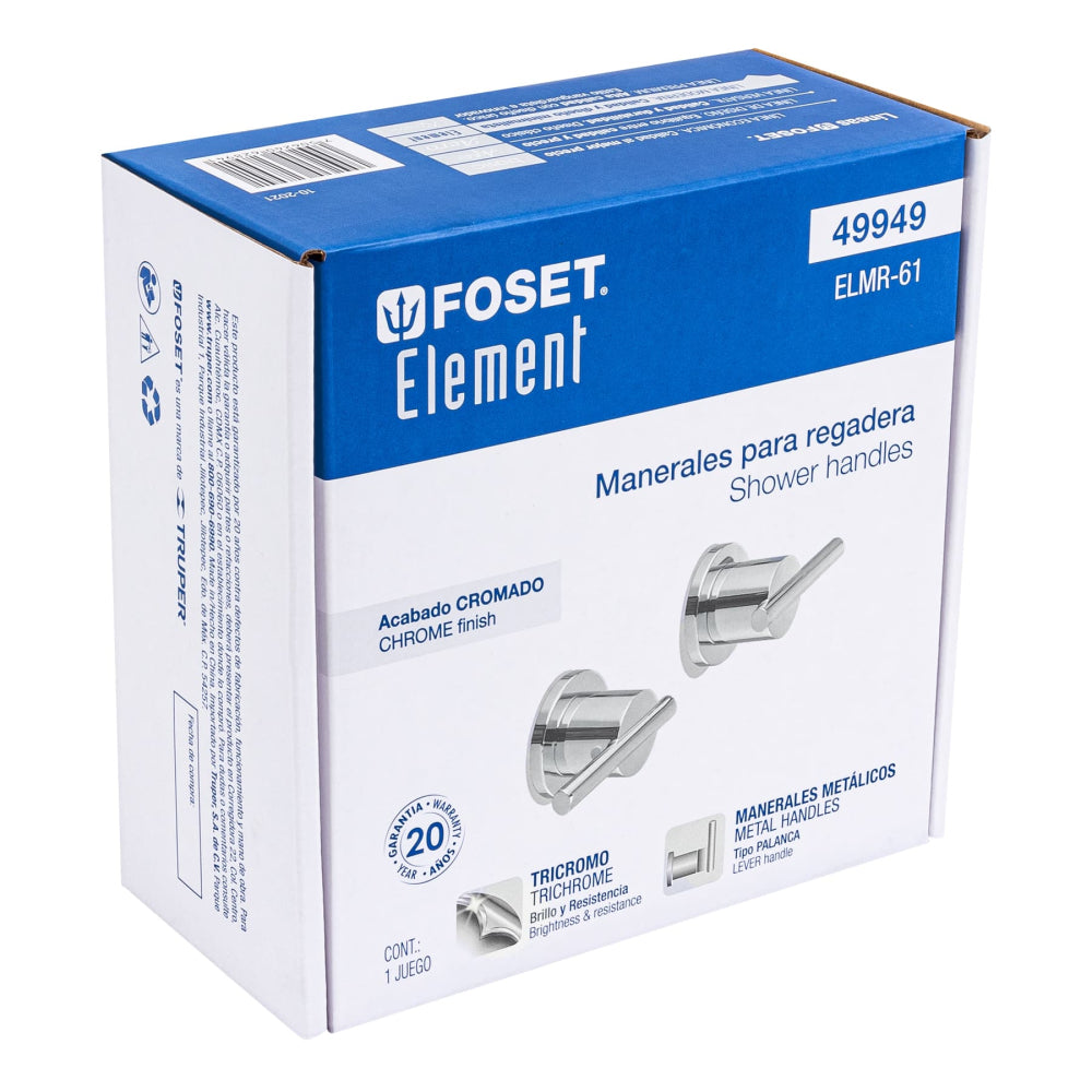 MANERALES PARA REGADERA FOSET ELEMENT