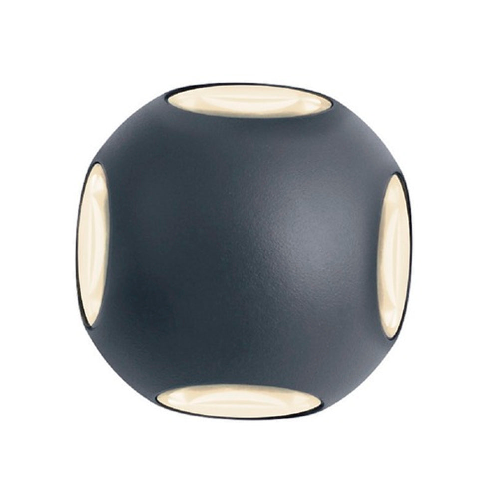 LAMPARA DE PARED ARBOTANTE LED EXTERIOR 4 W LUZ CALIDA BRILLANTE IP54 IK06 NO ATENUABLE LED INTEGRADO *** HAE ***