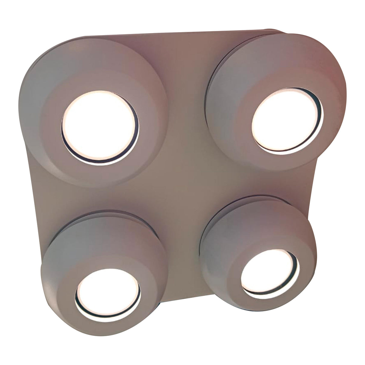 LUM TECHO CANOPE 4 LUCES GU10 LED 4X3W 3000K BLANCO CLASS *** H.A.E. 2021 ***