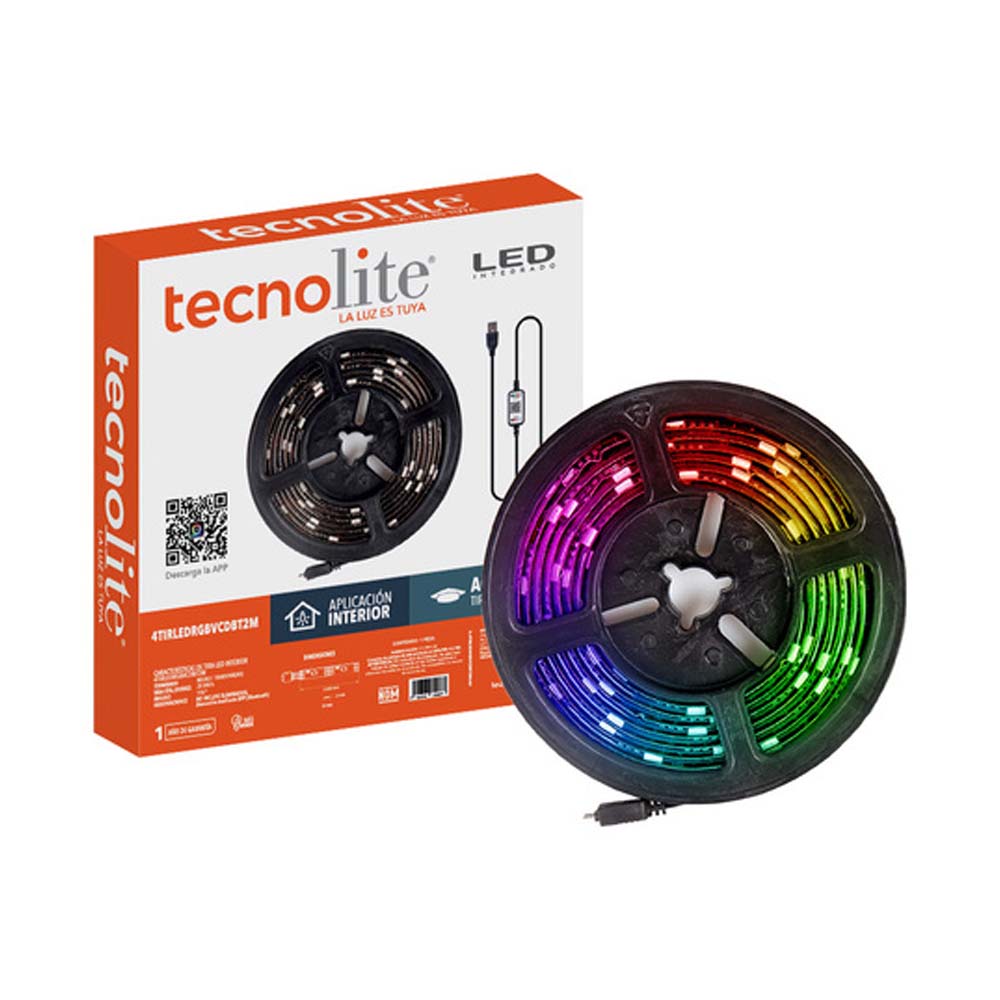 INTERIOR TIRA LED 4W 5VCD RGB TIRA 2M