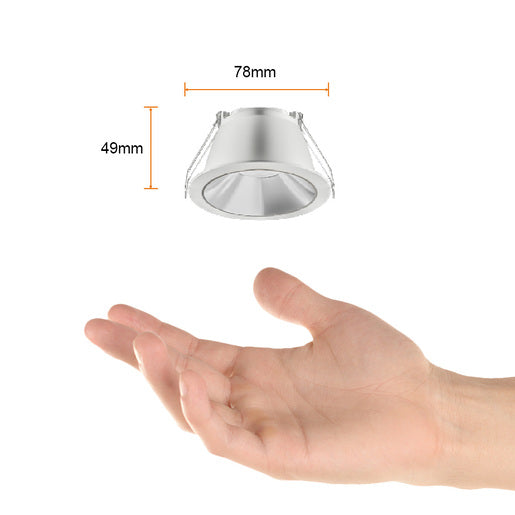 LUMINARIO INT. EMPOT. TECHO 4W/100-240V. 3000K BLANCO LUZ SUAVE CALIDA KALAUSI I ***TECNOLITE HAE***