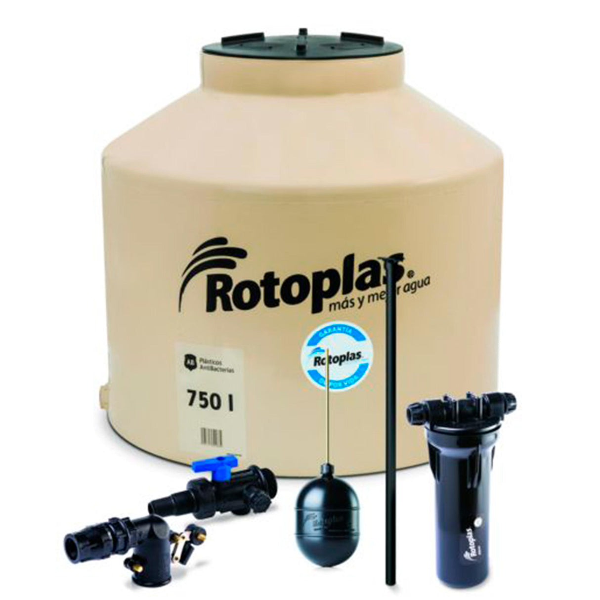 TINACO ROTOPLAS 750L EQUIPADO *** HAE ***