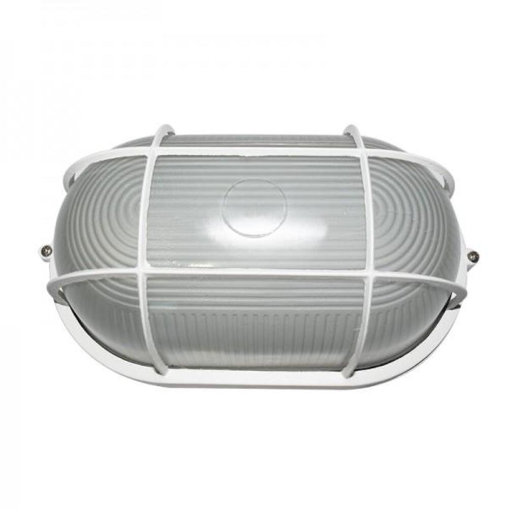 LUMINARIO SOBREPONER NAUTICA OVALADA E27 GDE CON GUARDA BLANCA CALUX