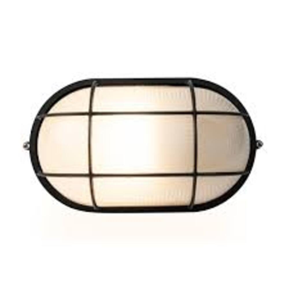 LUMINARIA PARA MURO CALUX 60W 127V IP44 E27 ACABADO NEGRO