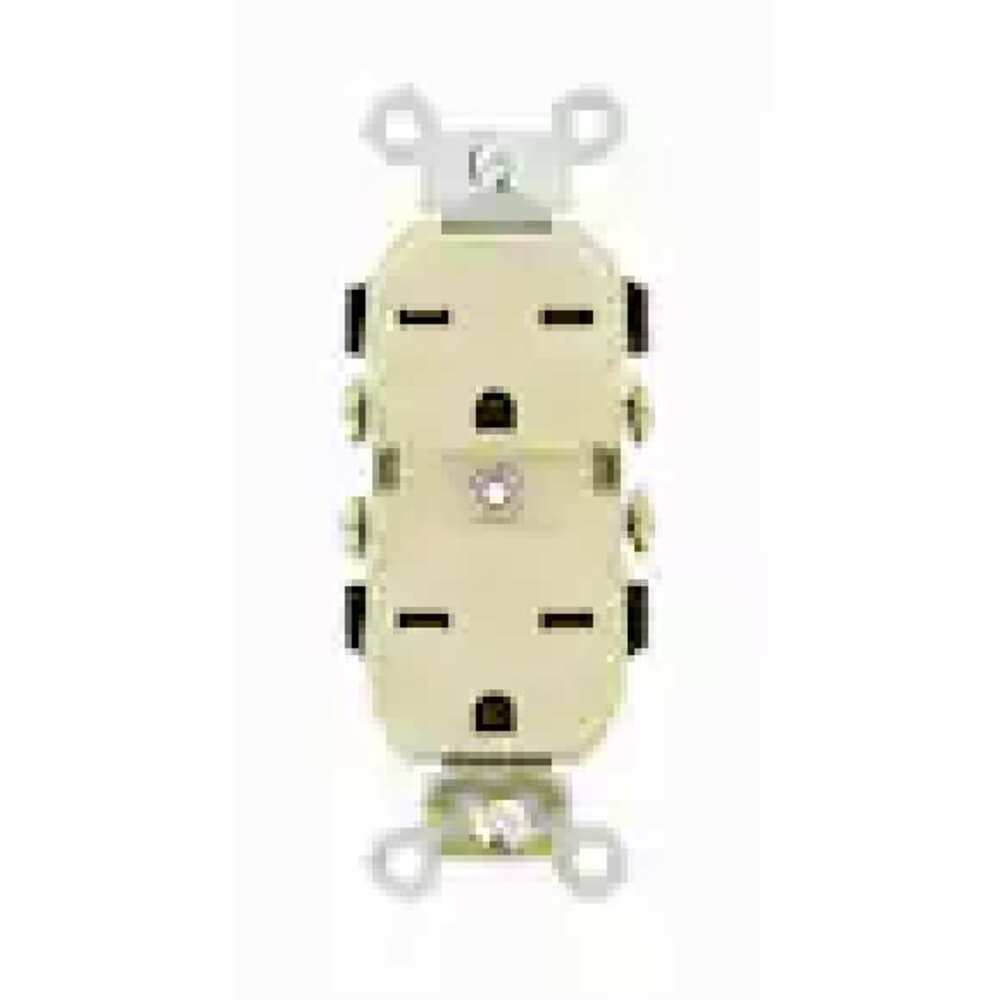 CONTACTO DUPLEX TIPO CHINO 250V MARFIL LEVITON 05028-00I *** OFRECER 46104 O R1K16 ***