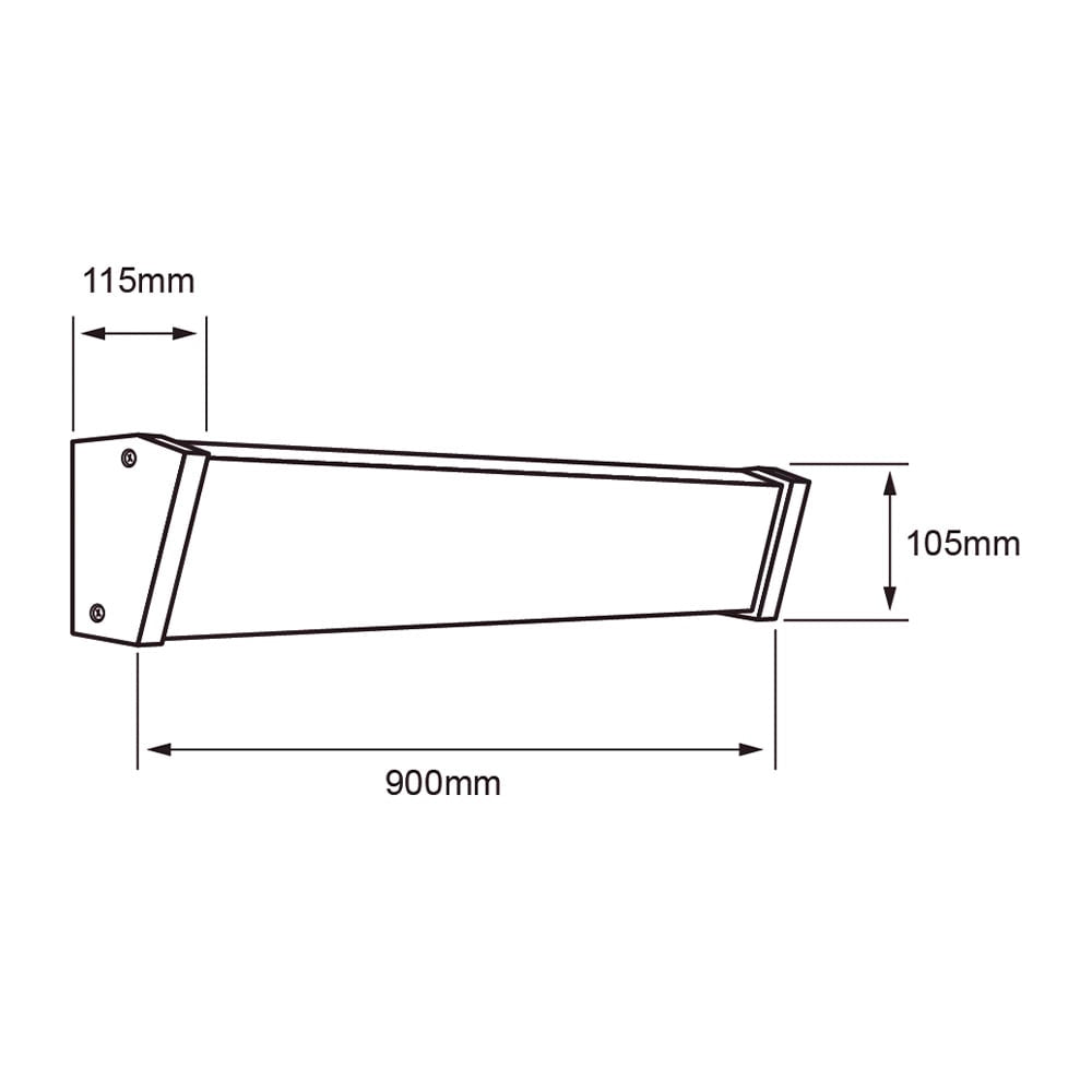 LAMPARA DE PARED ARBOTANTE LED EXTERIOR 50 W LUZ CALIDA BRILLANTE IP54 IK06 NO ATENUABLE LED INTEGRADO
