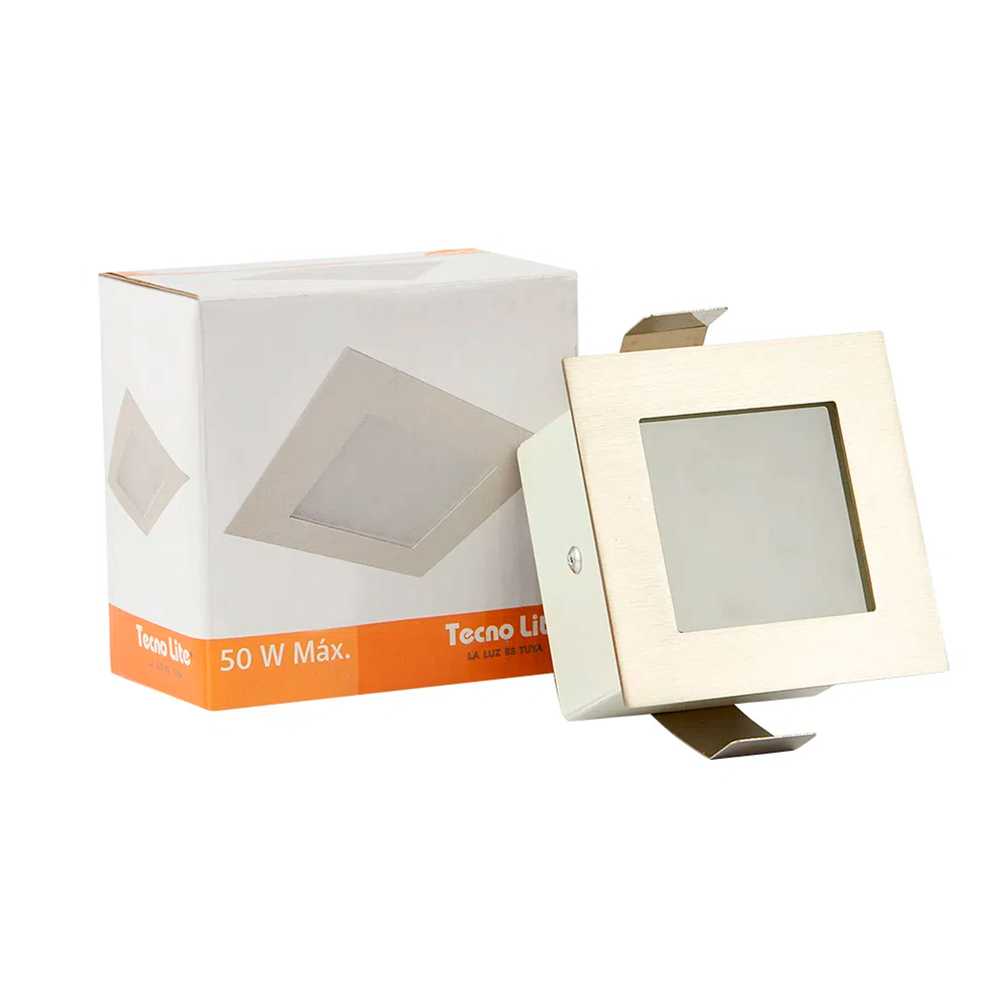 LÁMPARA DE INTERIOR EMPOTRABLE ALBA TECNOLITE BASE GY6.35 PARA FOCO JCD SATINADO