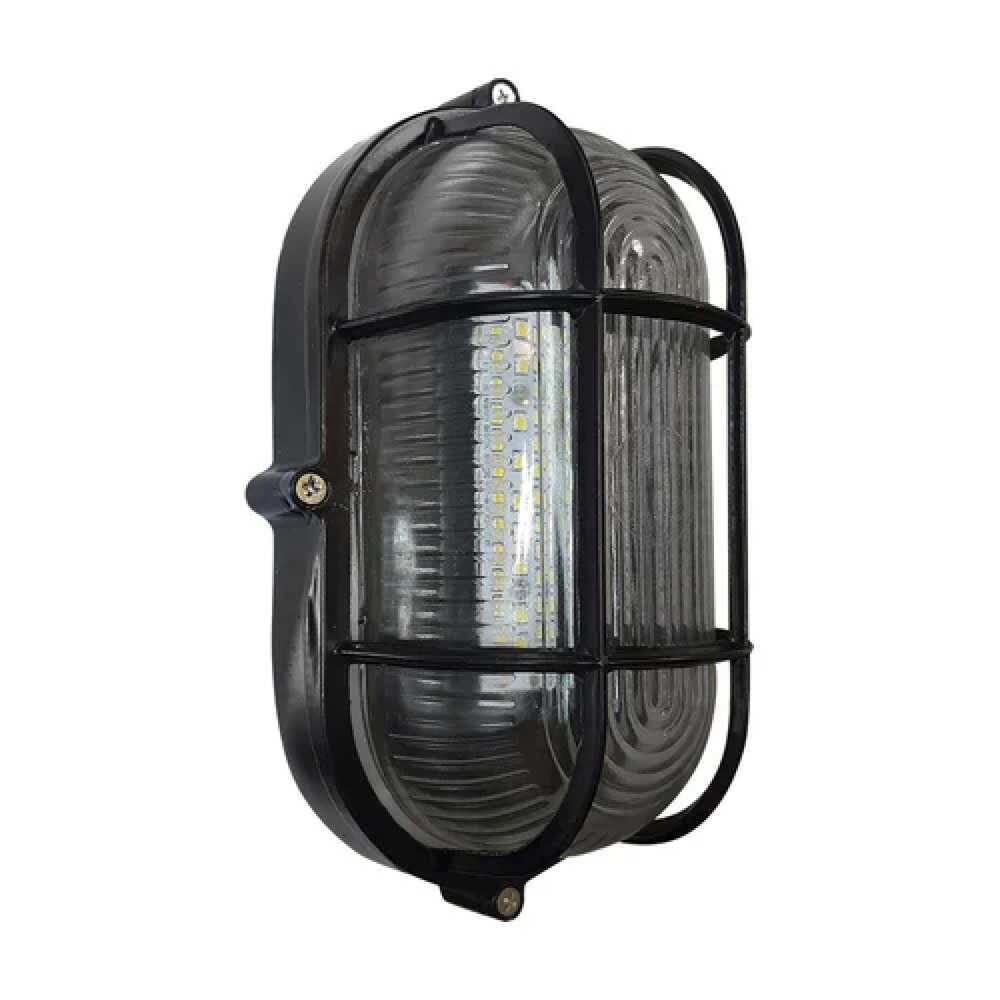 LUMINARIO ARBOTANTE OVALADO NEGRO 7W 90-265V MCA PHILCO *** HAE ***