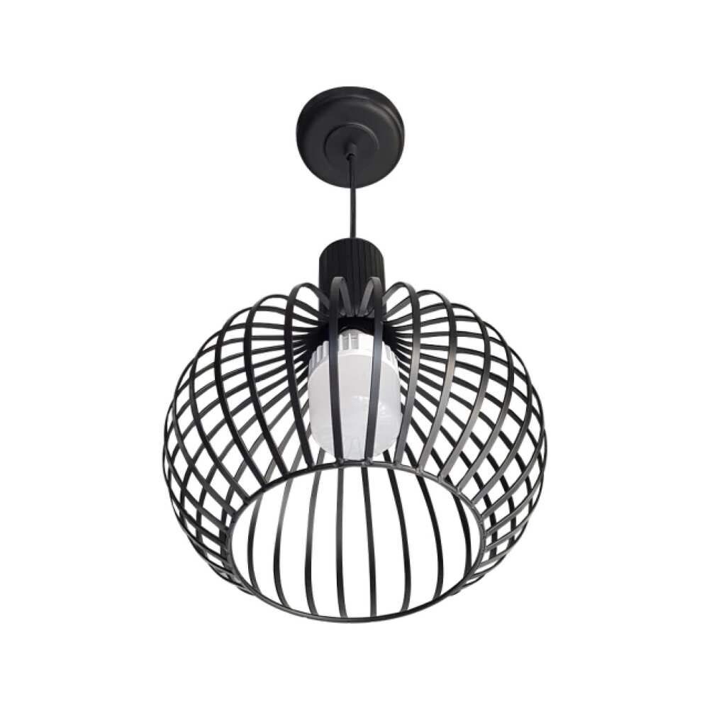 SLP LUMINARIO DECORATIVO PARA SUSPENDER BASE E26 ACABADO NEGRO ACABADO DE HIERRO MCA PHILCO *** HAE ***