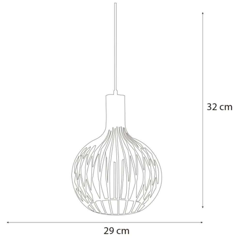 SLP LUMINARIO DECORATIVO PARA SUSPENDER BASE E26 ACABADO NEGRO ACABADO DE HIERRO MCA PHILCO *** HAE ***