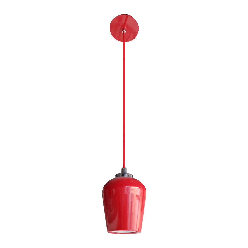 LUMINARIO DECORATIVO COLGANTE GU10 ROJO PHILCO ***HAE 2023***