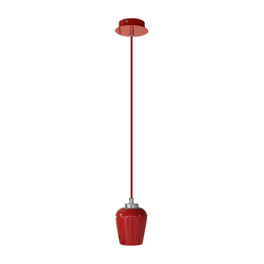 LUMINARIO DECORATIVO COLGANTE GU10 ROJO PHILCO ***HAE 2023***