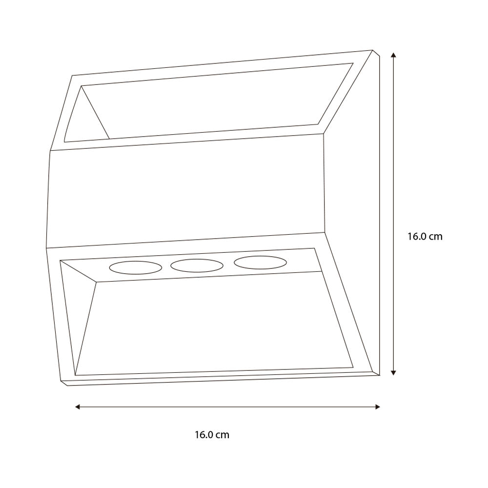 SLP LUMINARIO DE PARED CILINDRICO LED 7W LUZ DIRECTA E INDIRECTA 100-240V MCA PHILCO *** HAE ***