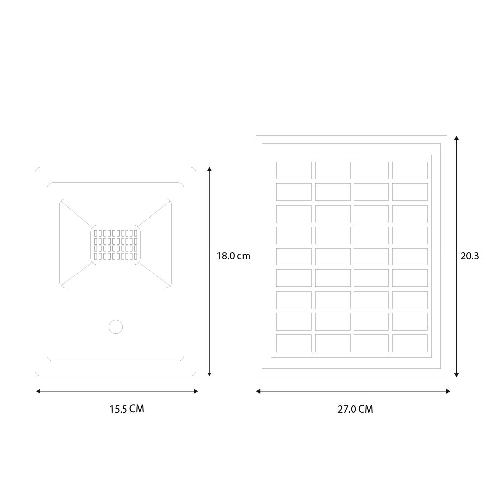REFLECTOR SOLAR LED 20W CON PANEL INDEPENDIENTE MCA PHILCO *** HAE ***