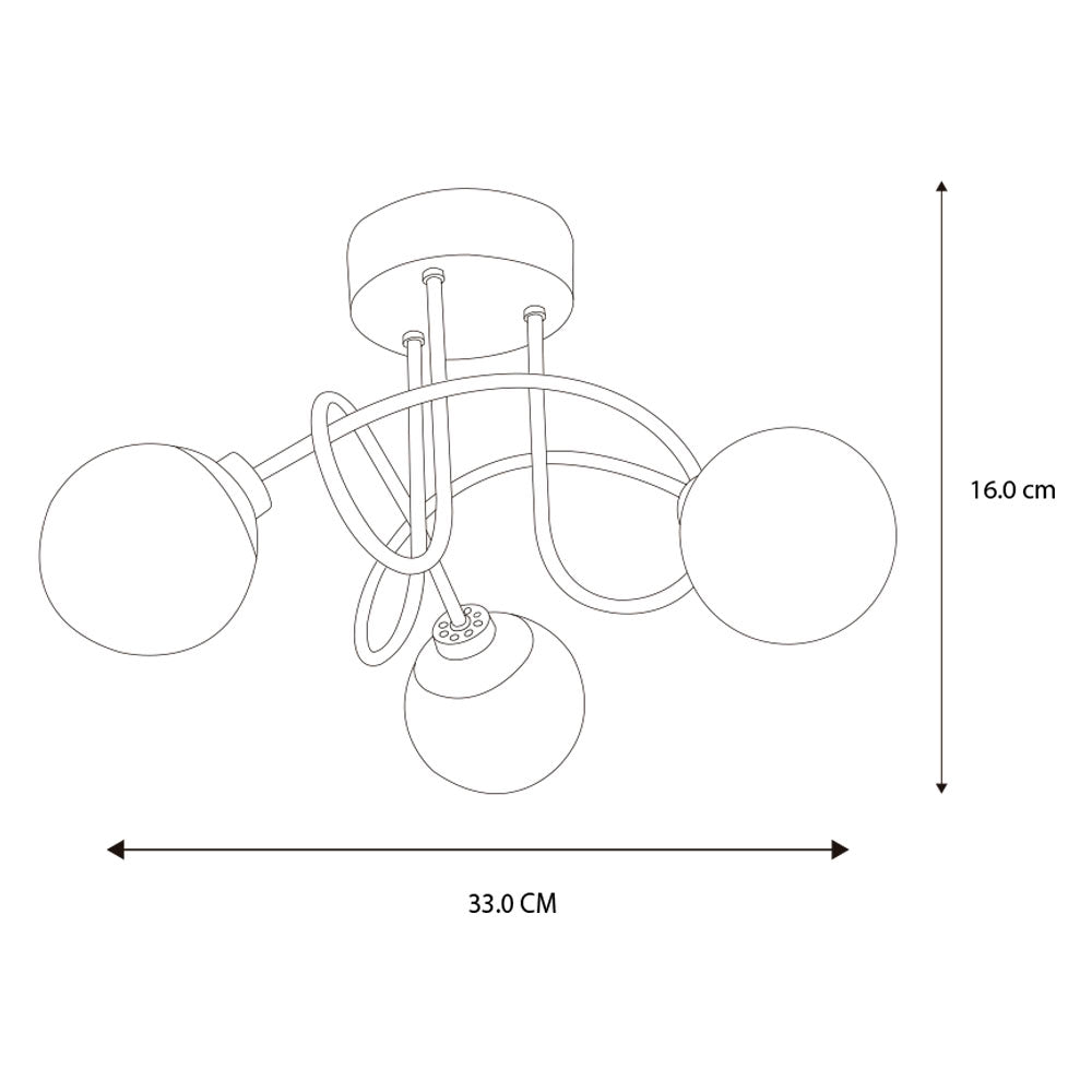 SLP LUMINARIO LED DE SOBREPONER 3 ESFERAS 12W 4000K 90-260V MCA PHILCO *** EXHIBIDO ***