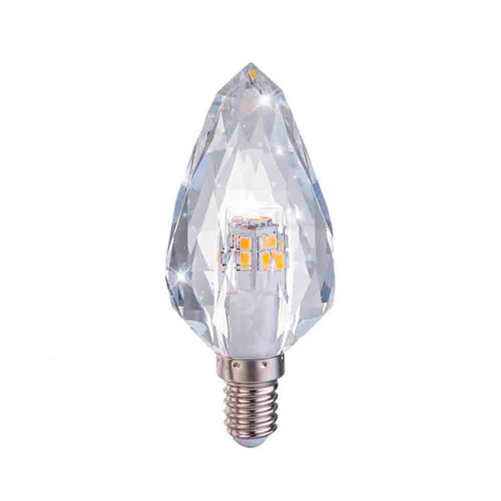 SLP LED VELA CRISTAL 4W 120V E12 3000K 320 LM IRC 80 280 MCA PHILCO