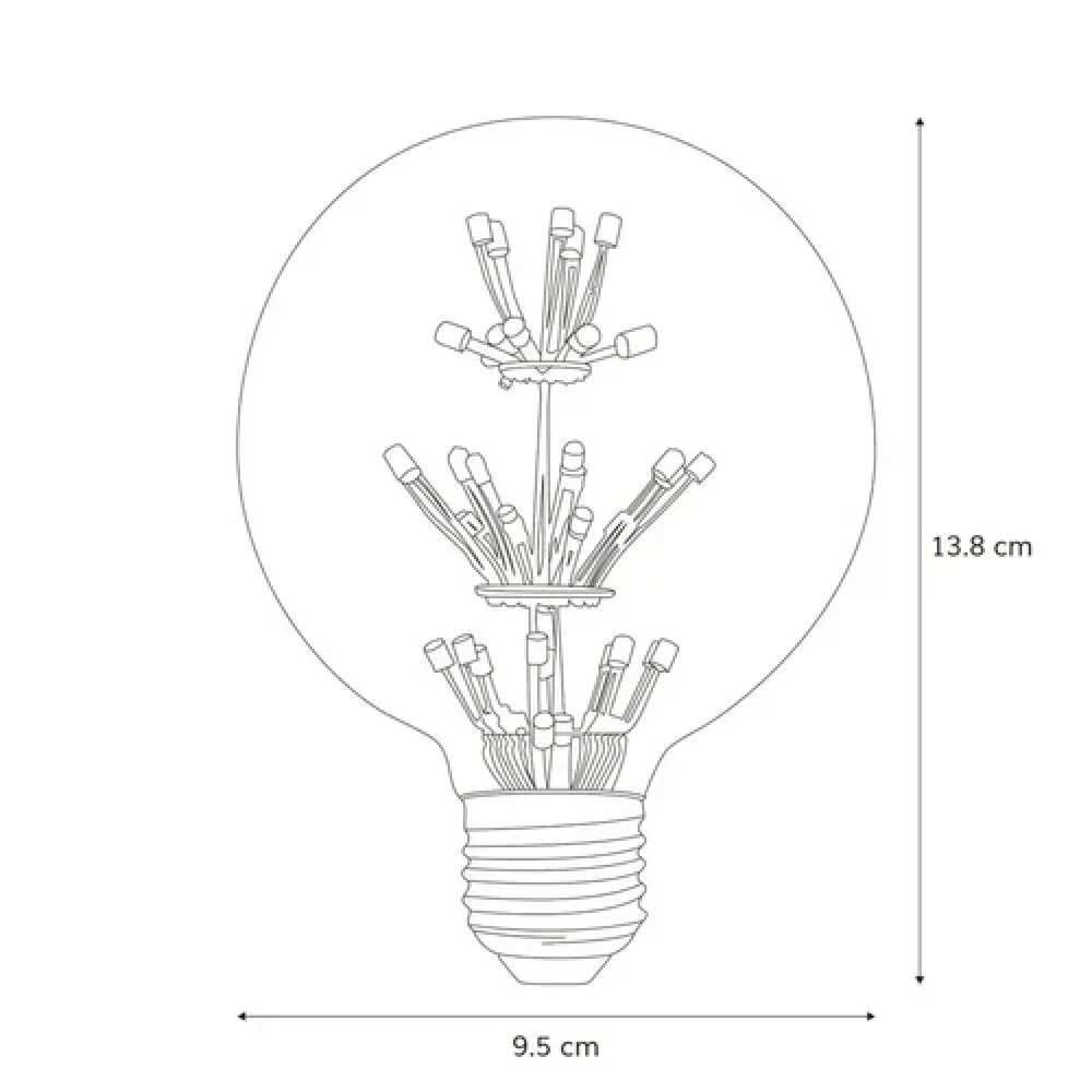 BULBO DE LED 1.5W E26 127V 2 400 K G95 MCA PHILCO