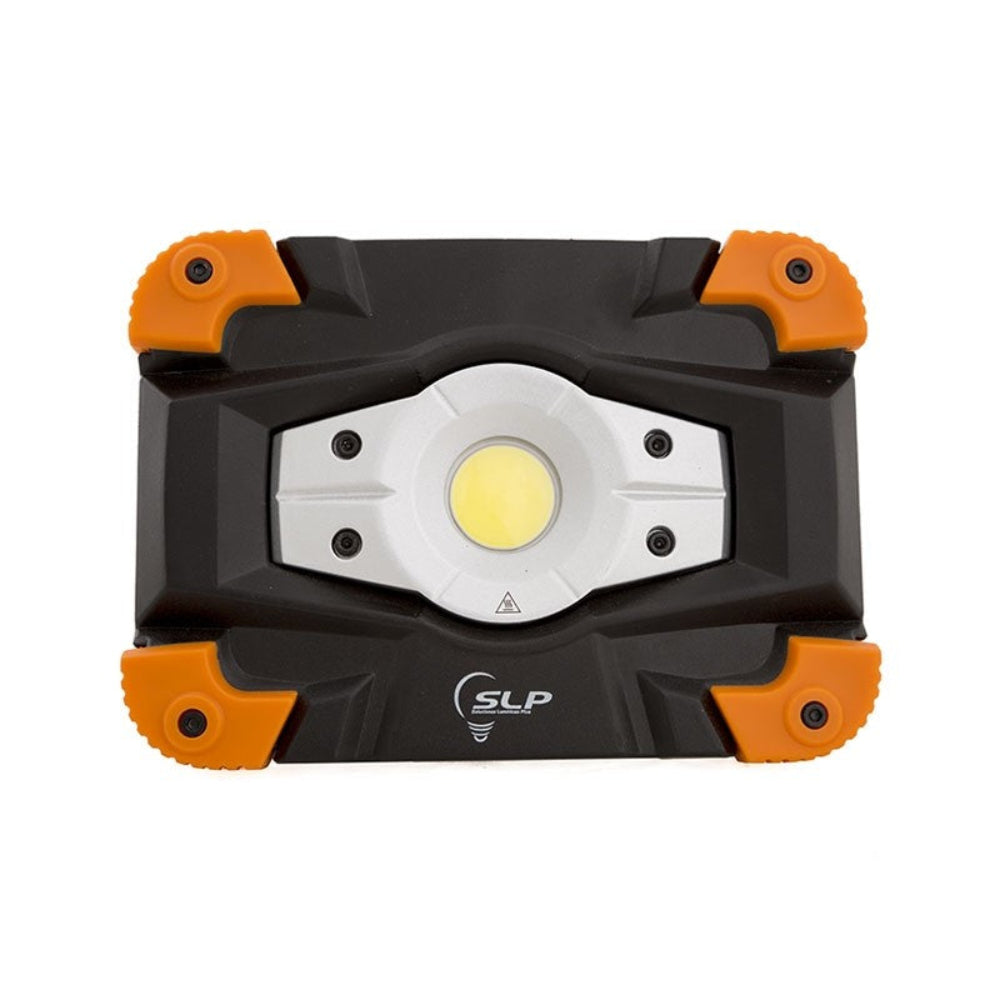 SLP REFLECTOR DE EMERGENCIA DE LED COB 10W RECARGABLE 5V IP54 IK08 6500K CUERPO COLOR NARANJA DE ALUMINIO Y POLICARBONATO HIGH-3HR LOW-6HR MCA PHILCO *** HASTA AGOTAR 2022 ***