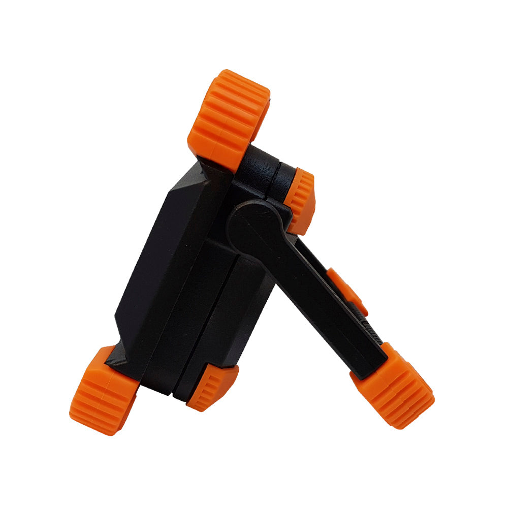 SLP REFLECTOR DE EMERGENCIA DE LED COB 10W RECARGABLE 5V IP54 IK08 6500K CUERPO COLOR NARANJA DE ALUMINIO Y POLICARBONATO HIGH-3HR LOW-6HR MCA PHILCO *** HASTA AGOTAR 2022 ***