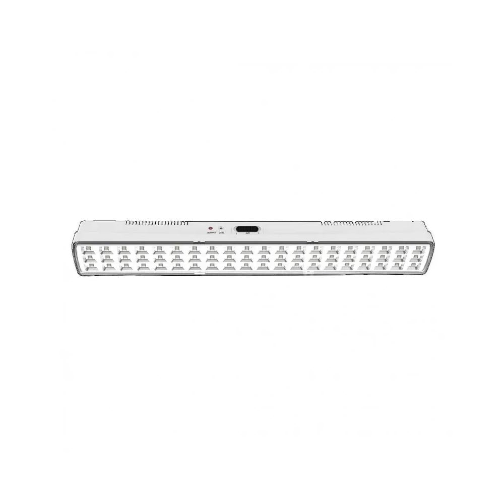 PANIC LUMINARIO DE EMERGENCIA CON BATERIA RECARGABLE 90 LED 6W 127V 4100K BCO MCA ESTEVEZ