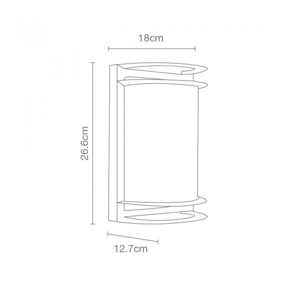 ARBOTANTE EXTERIOR ALUMINIO NEGRO CALUX