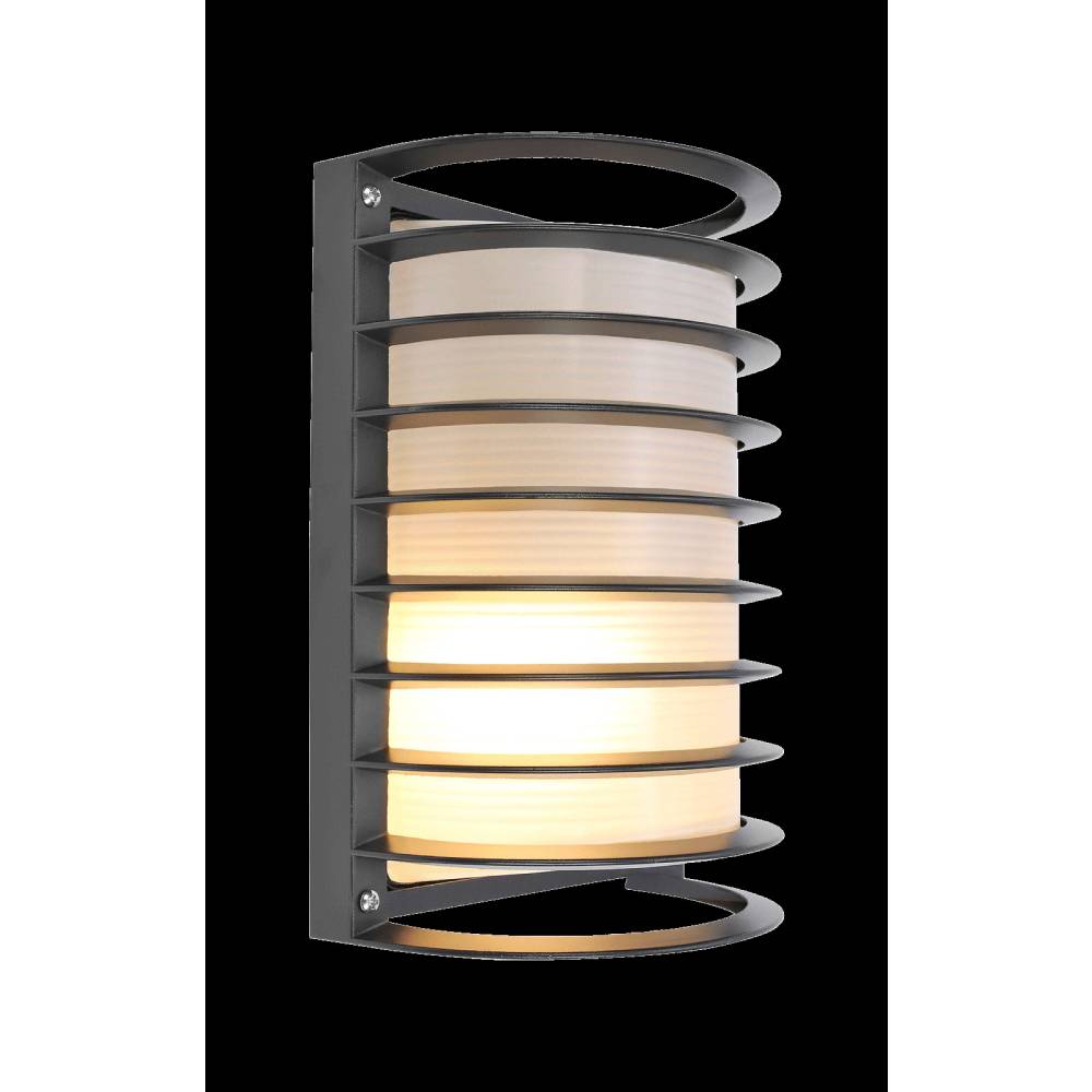 LUMINARIA PARA MURO CALUX 100W 125V IP54 E27 ACABADO NEGRO