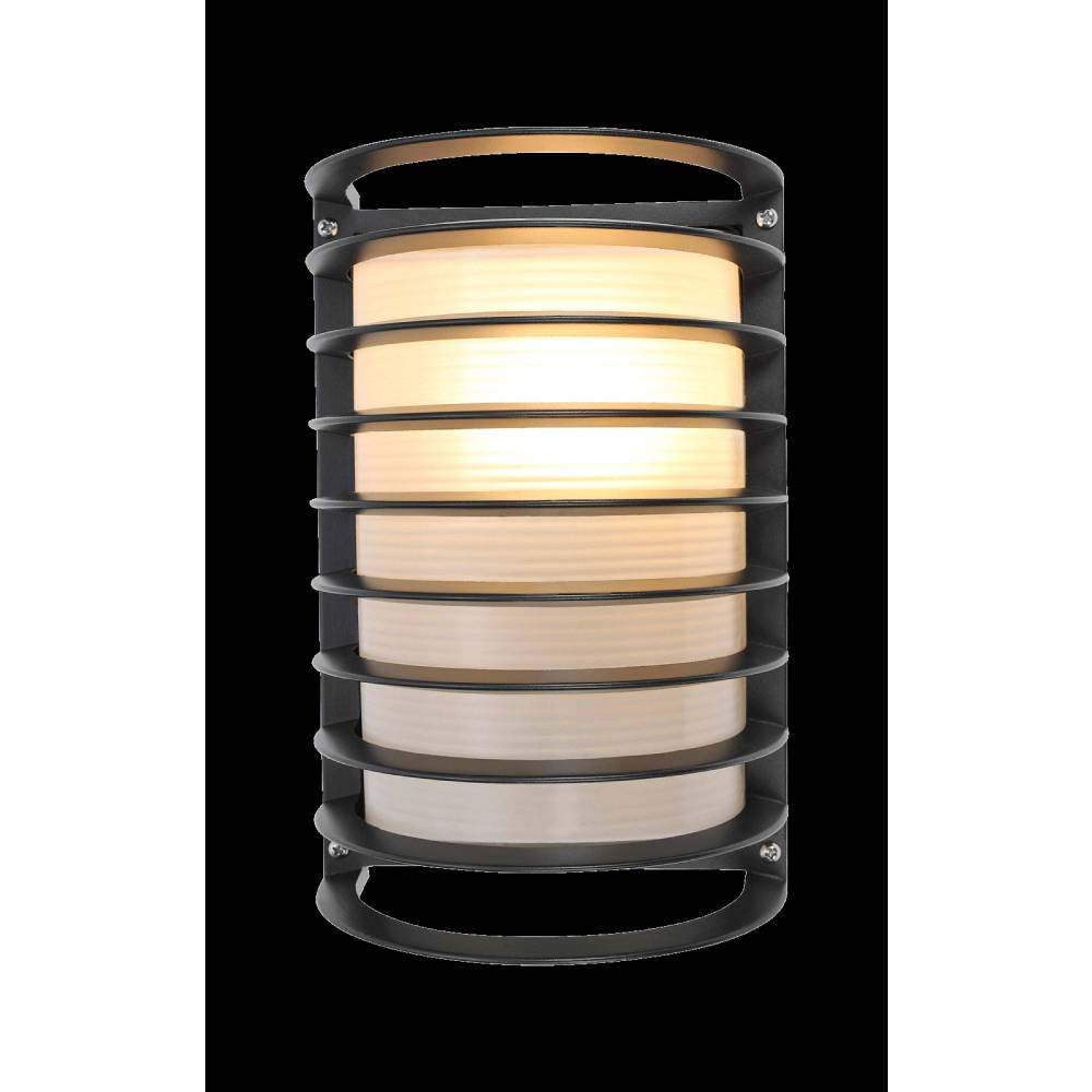 LUMINARIA PARA MURO CALUX 100W 125V IP54 E27 ACABADO NEGRO