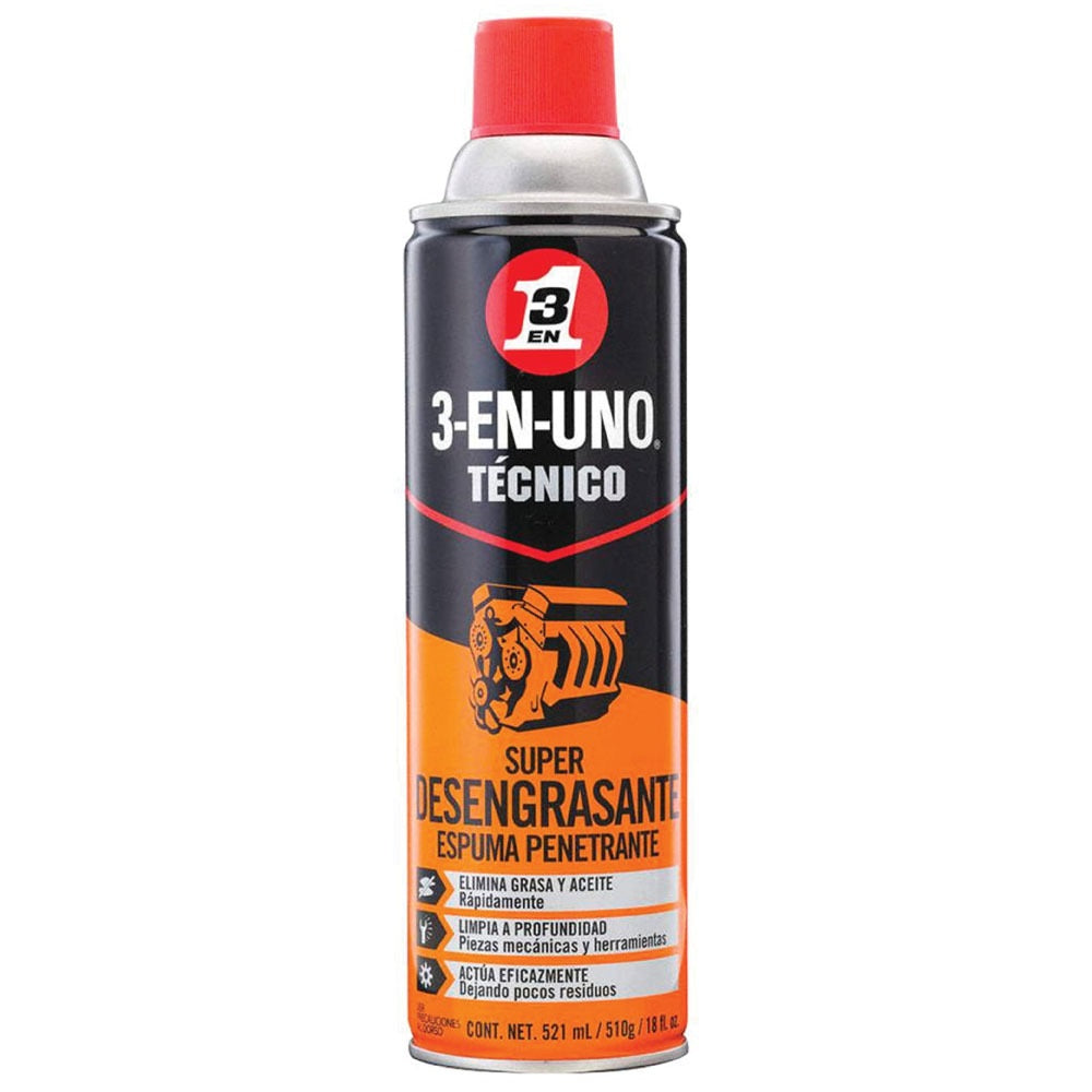 3-EN-UNO TEC. DESENGRASANTE EN ESPUMA 18 OZ