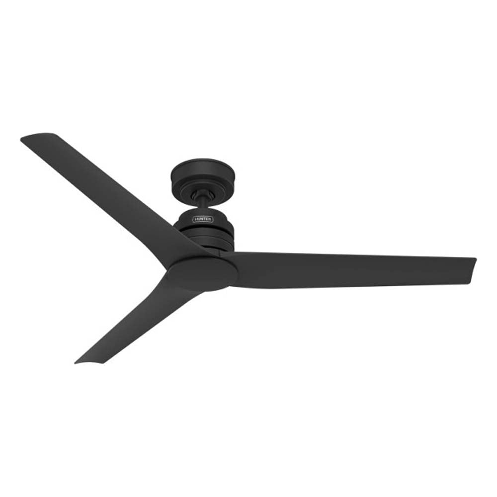 VENTILADOR TECHO 3 ASPAS 52 PULGADAS NOCTURNAL COLOR NEGRO MATE 52720 HUNTER