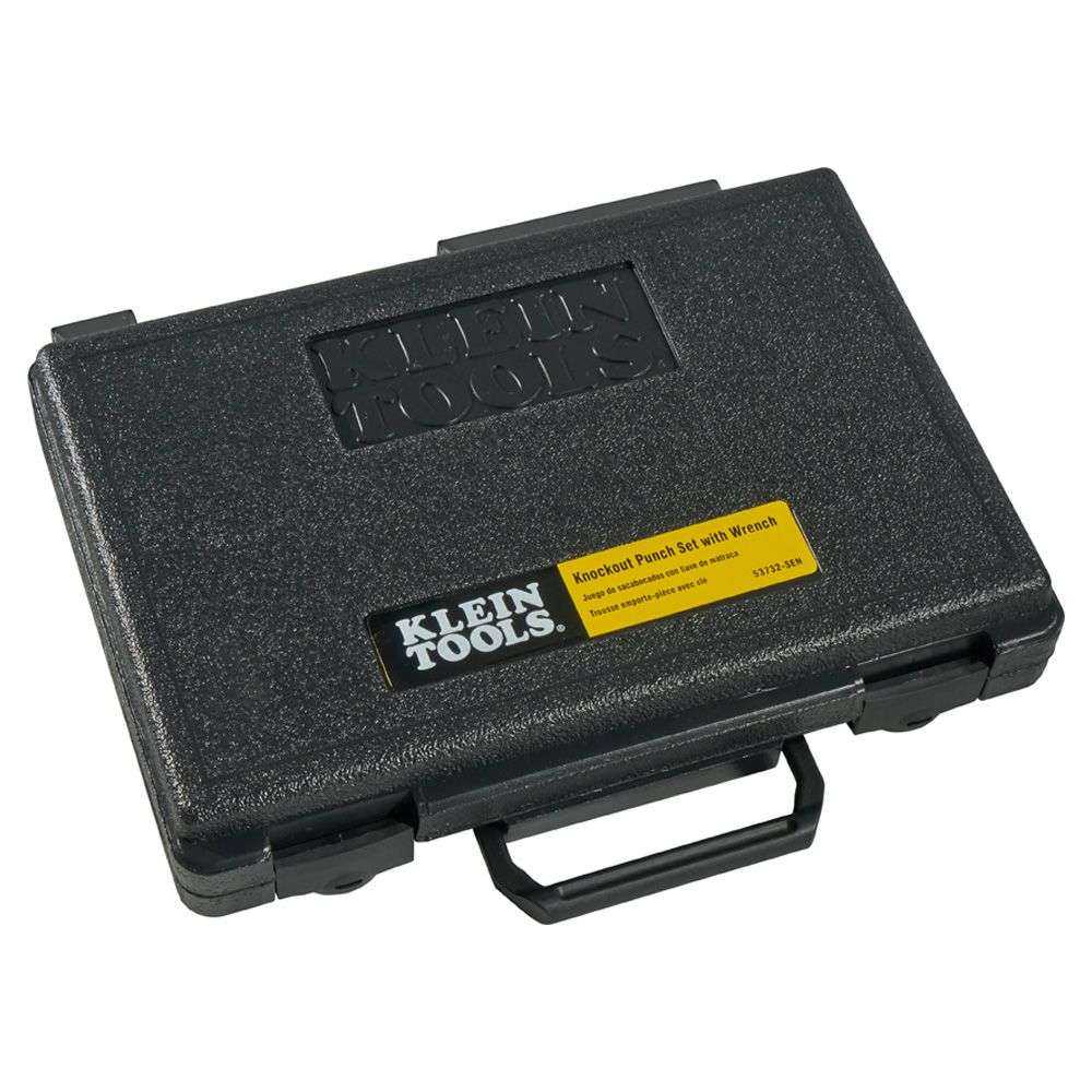 JUEGO DE PUNZONES SACABOCADOS CON LLAVE CON ESTUCHE KLEIN TOOLS
