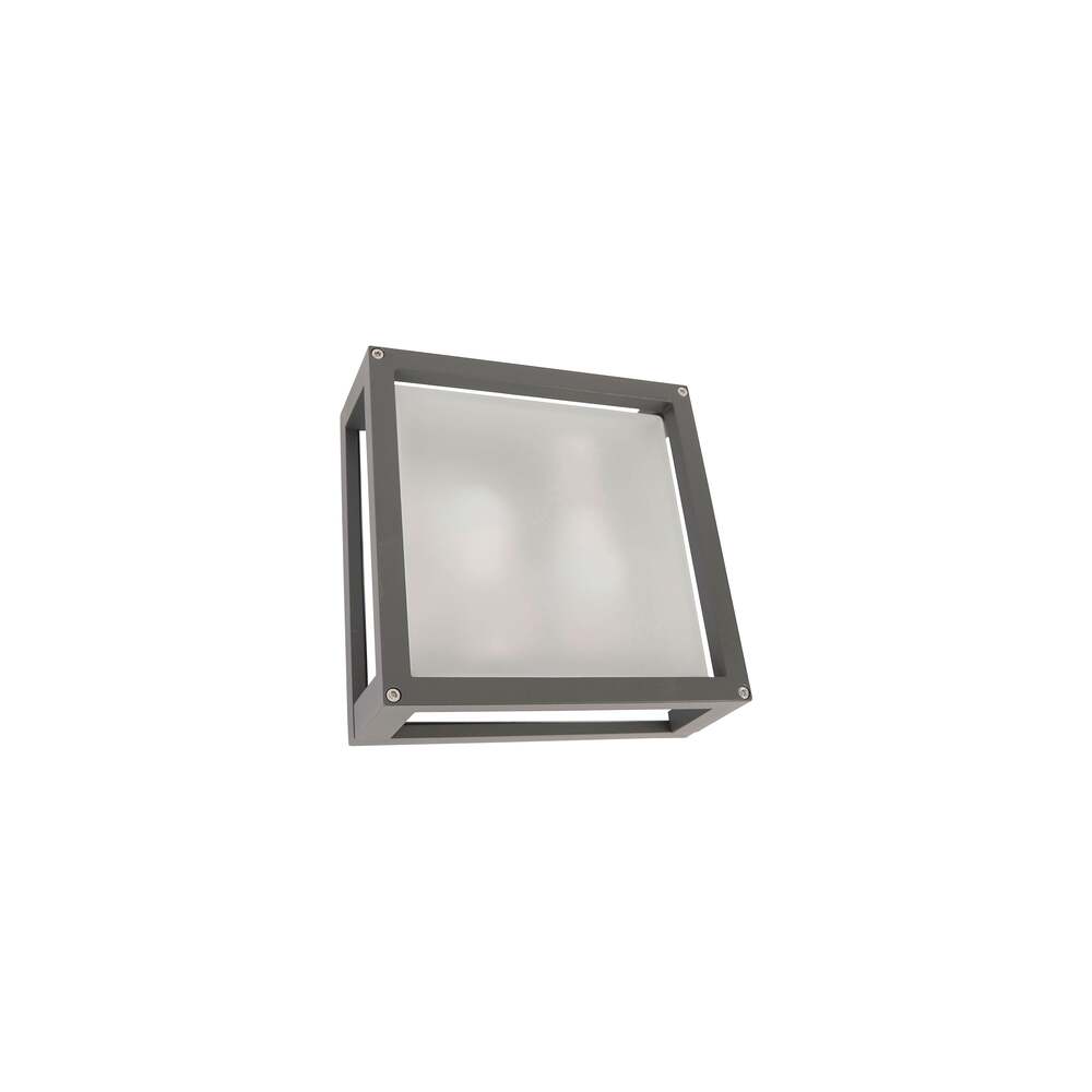 LUMINARIO LED A MURO CALUX 80W 127V IP54 2XE27 ACABADO GRAFITO 5466/GF