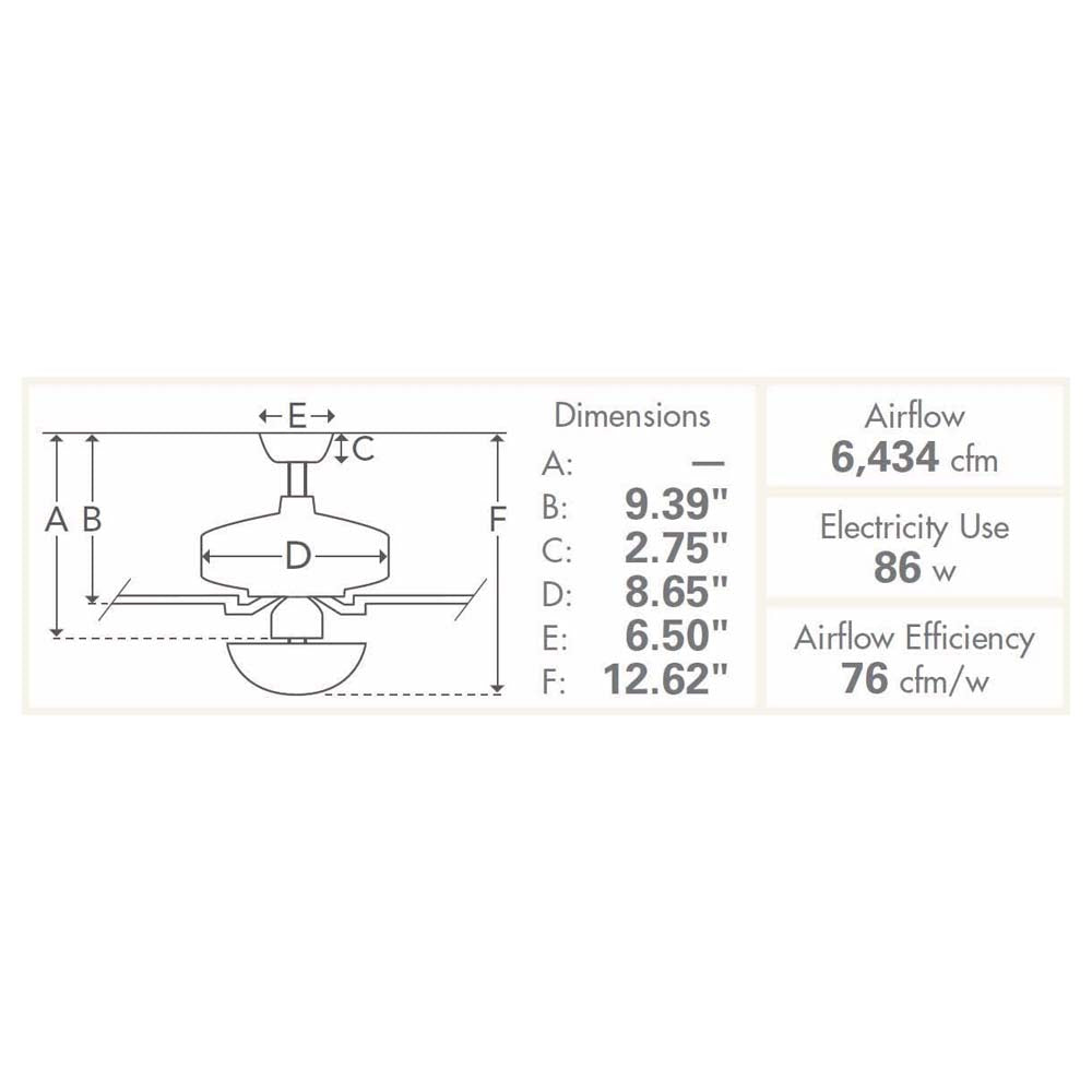 VENTILADOR TECHO 5 ASPAS 54 PULGADAS LED WINDEMERE NIQUEL CEPILLADO 59039 HUNTER