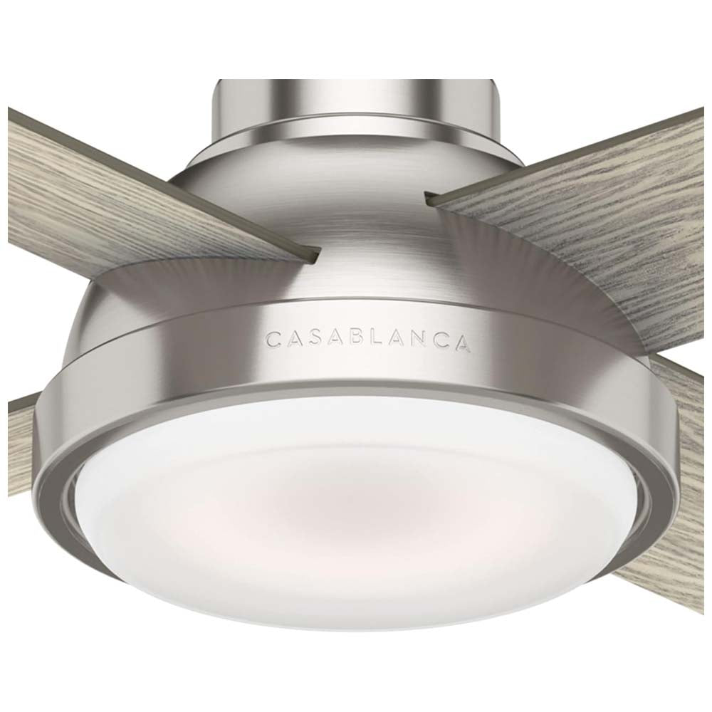 VENTILADOR TECHO 4 ASPAS 44 PULGADAS CON LUZ LED LEVITT COLOR NIQUE CEPILLADO 59436 HUNTER