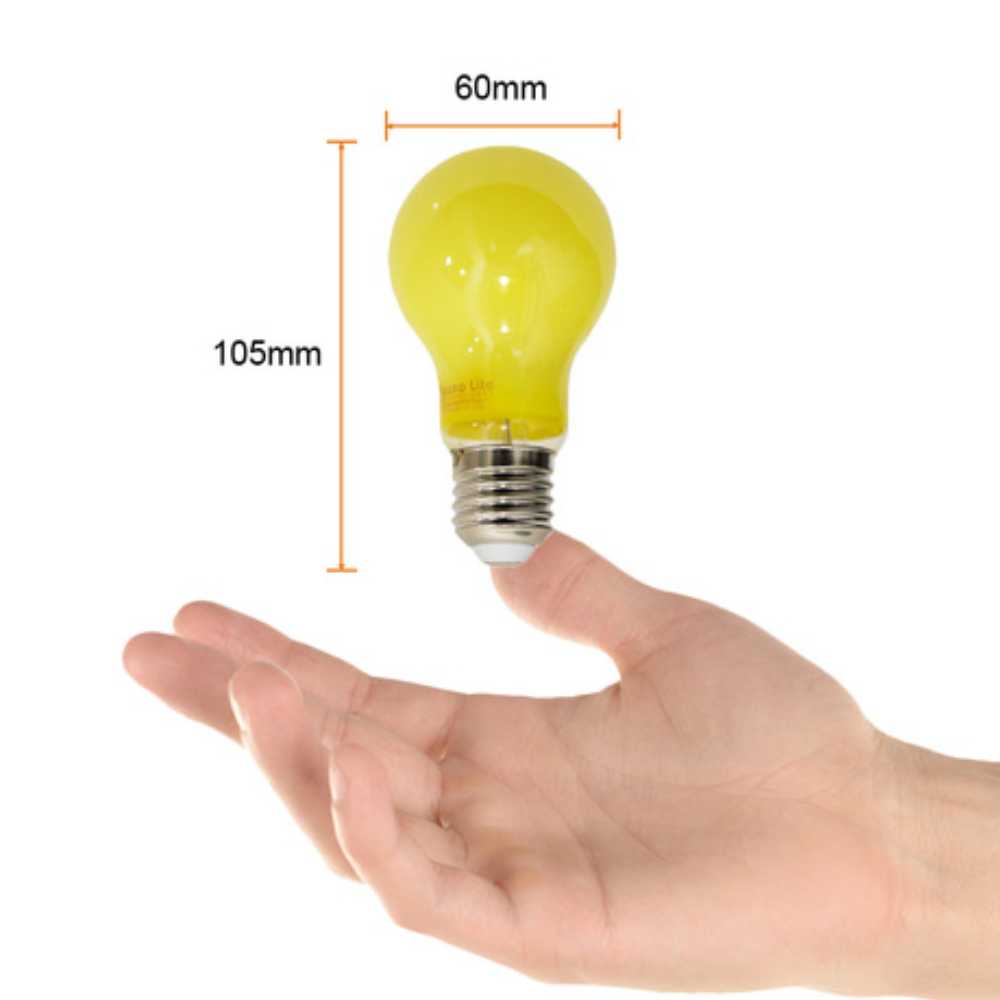 PAQUETE DE DOS FOCOS LED TECNOLITE REPELENTE DE INSECTOS 5W LUZ SUAVE CÁLIDA BASE E27