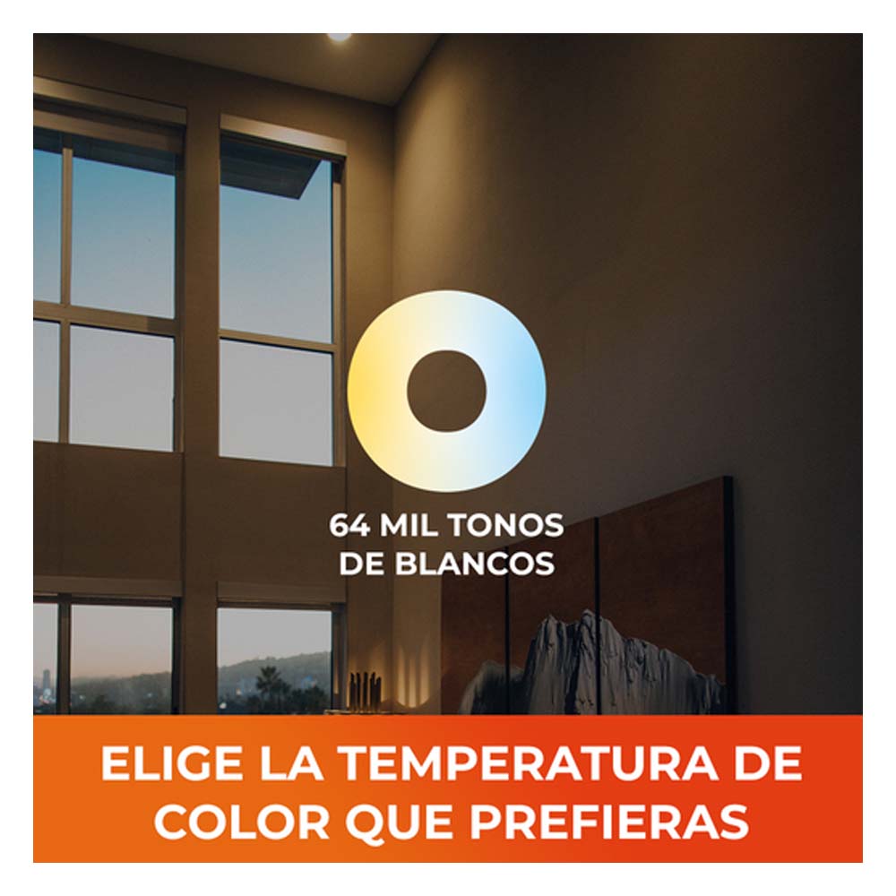 FOCO LED TIPO VELA INTELIGENTE DE 5.5 W CON WIFI COLOR TRANSPARENTE BRIGHT SMART T 5FFE27LEDFV200TCW TECNOLITE