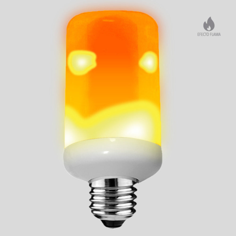 FOCO LED TECNOLITE 5W LUZ EFECTO FLAMA BASE E27