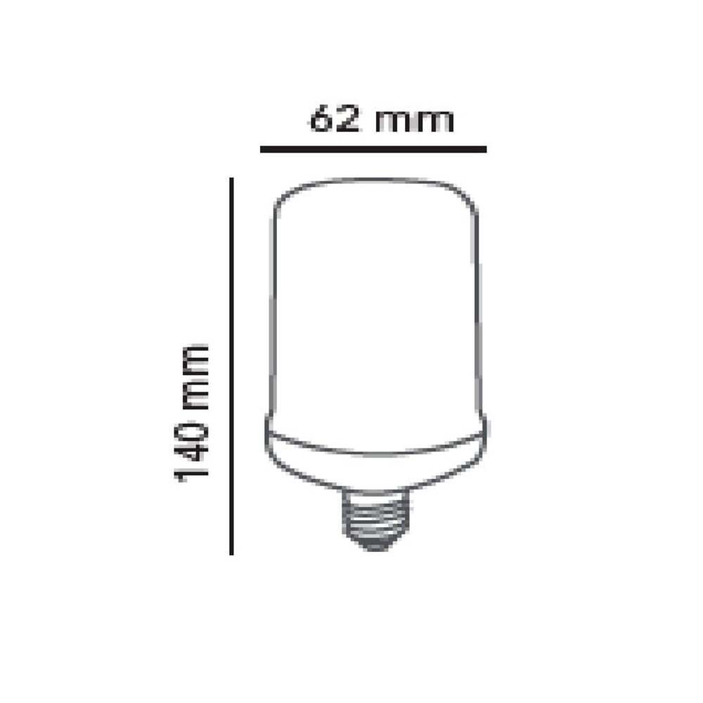 FOCO LED TECNOLITE 5W LUZ EFECTO FLAMA BASE E27