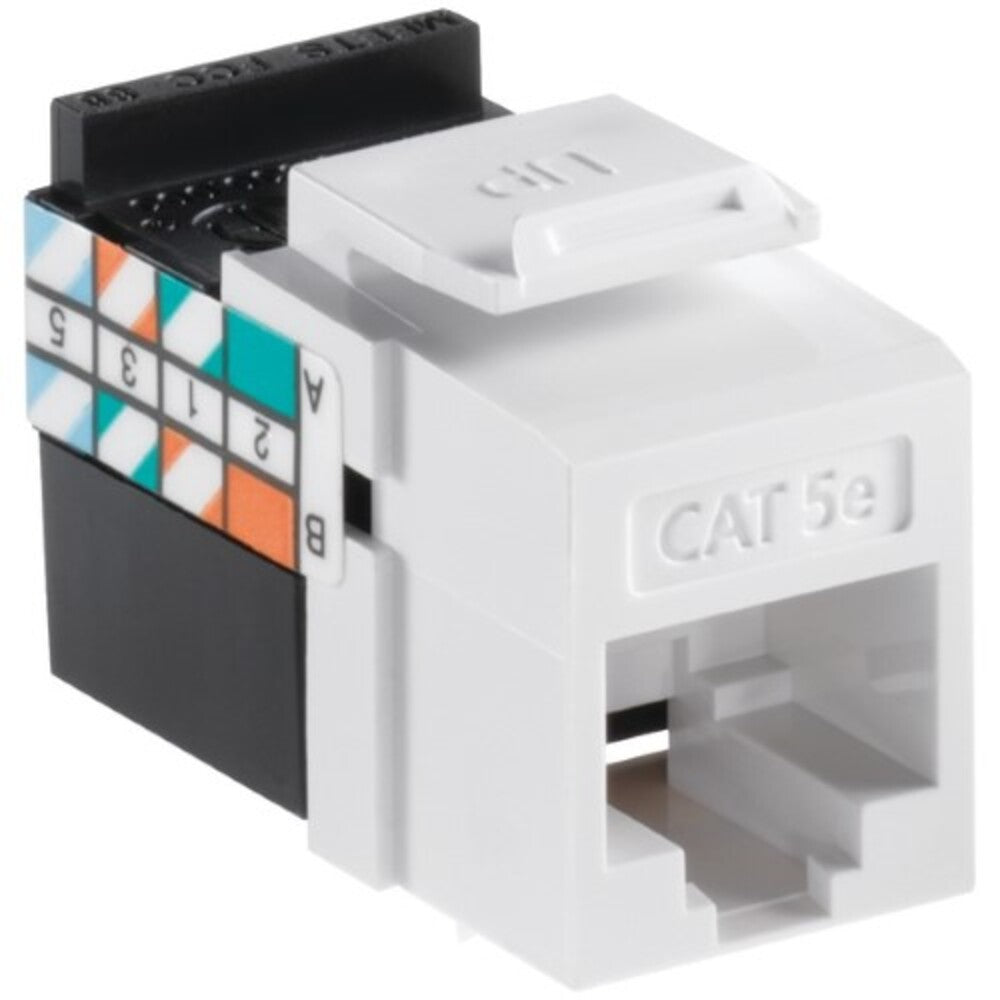 CONECTOR QUICKPORT LEVITON GIGAMAX CATEGORÍA 5E BLANCO
