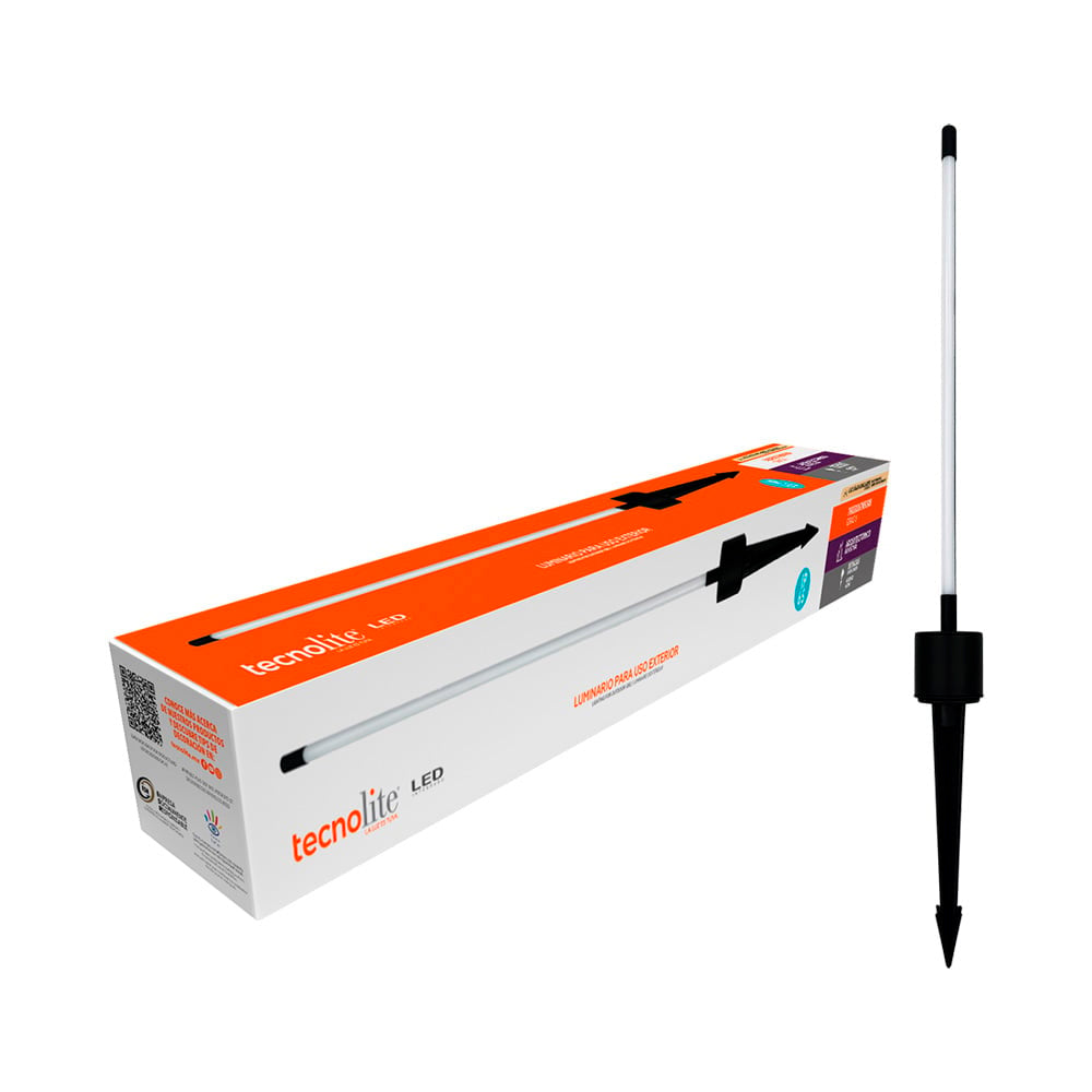 LUMINARIO EXT ESTACA DECORATIVA LED 5W 30K NEGRO