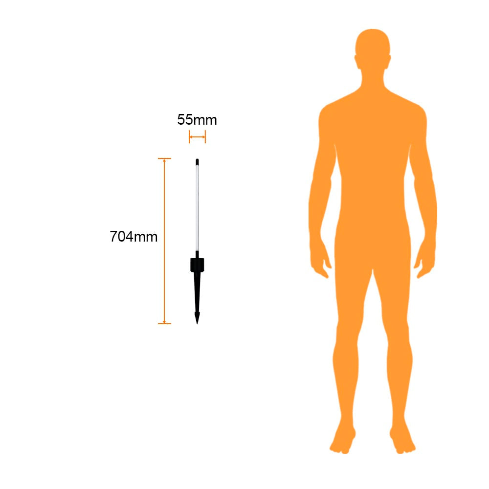 LUMINARIO EXT ESTACA DECORATIVA LED 5W 30K NEGRO