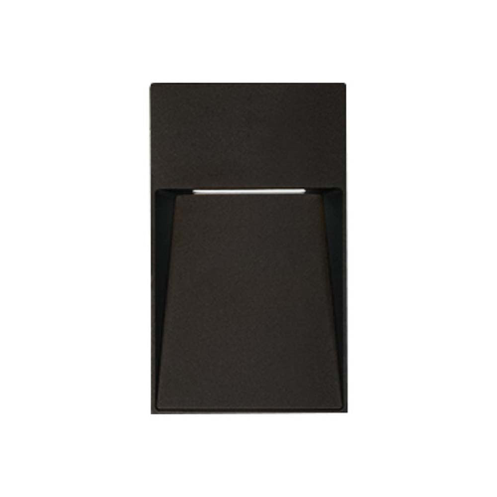 LUZ DE CORTESIA LED SOBREP. MURO 5W/127V. 3000K ALUM. NEGRO KAVE IV