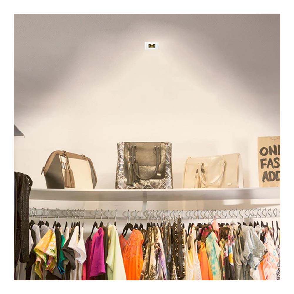 LÁMPARA EMPOTRABLE LED TECNOLITE ACAMAR DE YESO 5.5W LUZ SUAVE CÁLIDA ***TECNOLITE HAE***