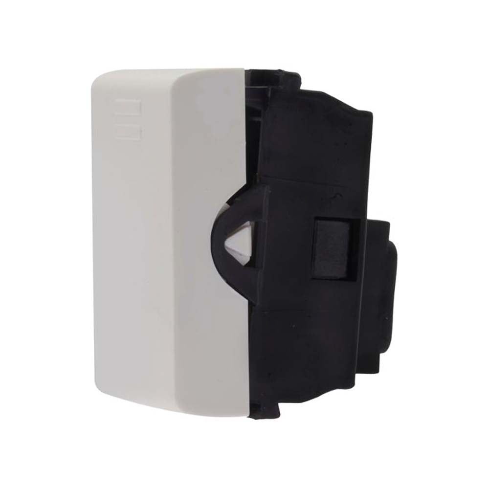 INTERRUPTOR SENCILLO 16A/250V. BLANCO MODULOS LEVITON X00-INTER-00B