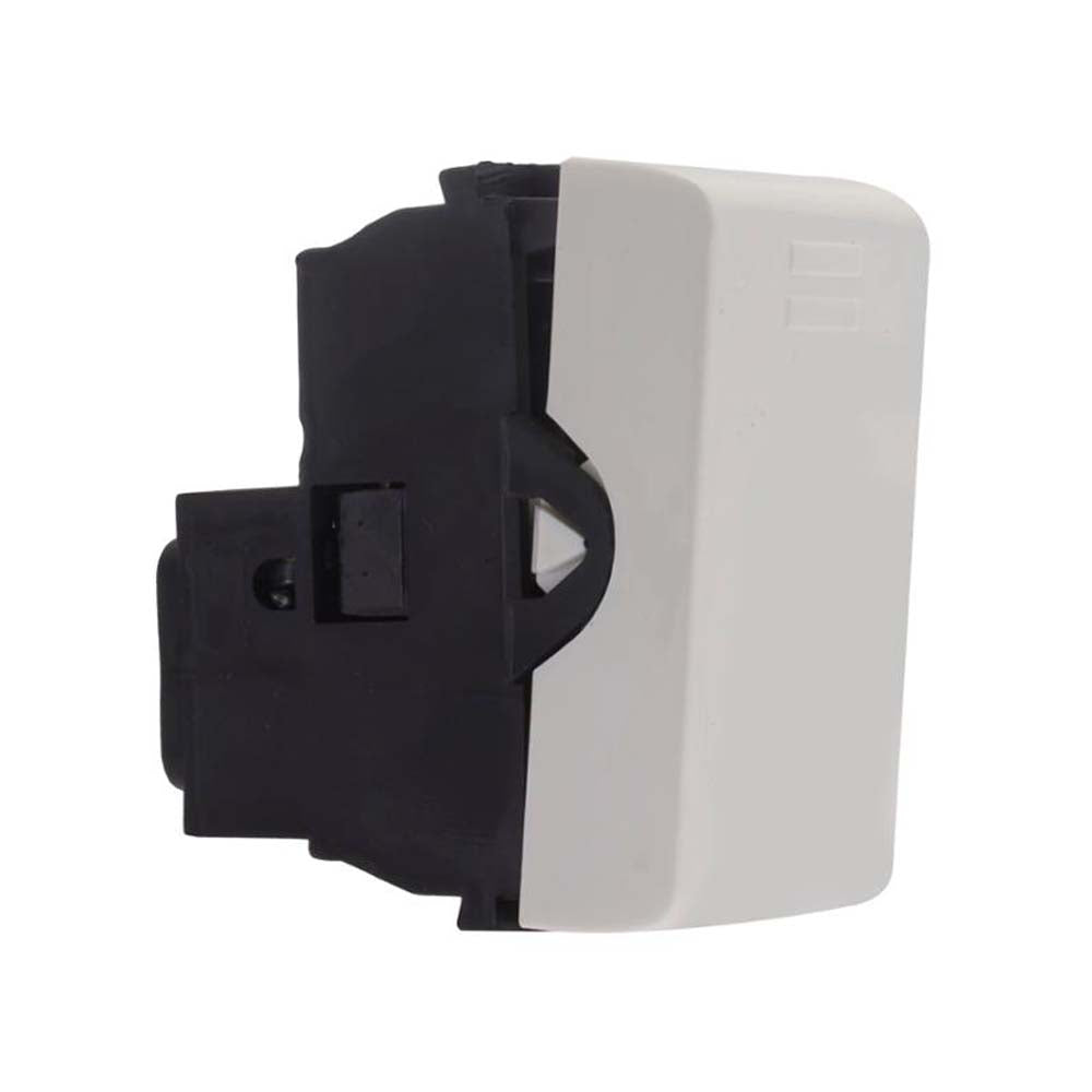 INTERRUPTOR SENCILLO 16A/250V. BLANCO MODULOS LEVITON X00-INTER-00B