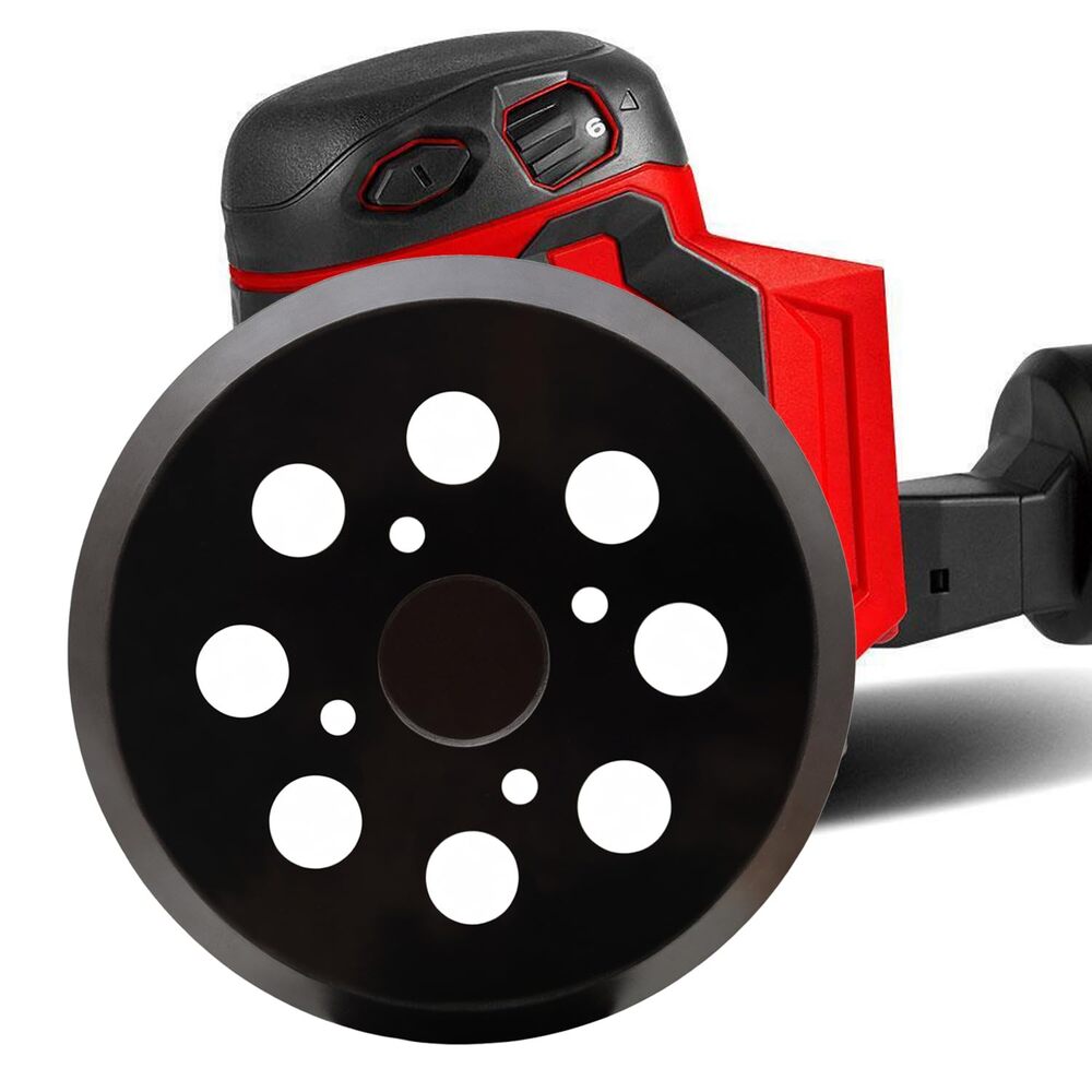 LIJADORA DE PALMA ORBITA ALEATORIA 5" 7000-12000OPM CON ADAPTADOR DE MANGUERA CARTUCHO PARA POLVO 2 PAPEL DE LIJA GRANO 80 Y BOLSO PARA CONTRATISTA MILWAUKEE