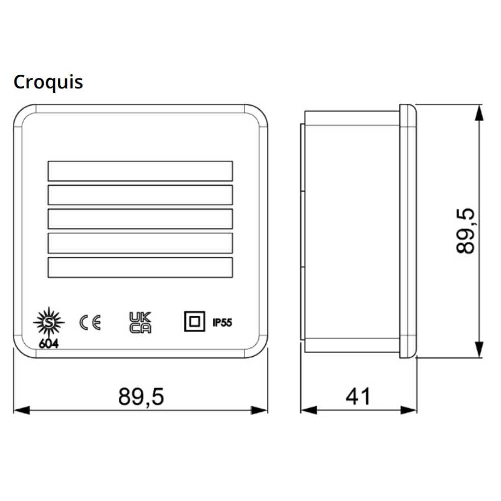 CAJA ESTANCA IP55 90X90X40 C/LADOS DOBLADOS Y TAPA A PRESION *** OFRECER WDL0808P ***